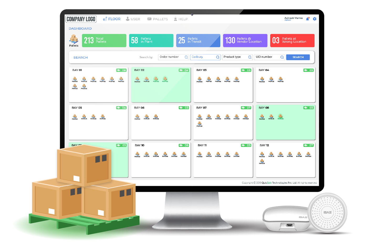 Pallet & product search