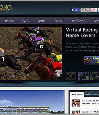 Horse Racing -An online community application that helps bind the virtual horse racing enthusiasts on a vibrant platform