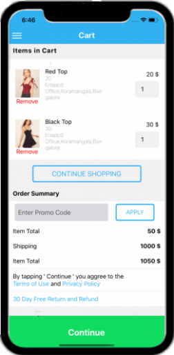 ecommerce app